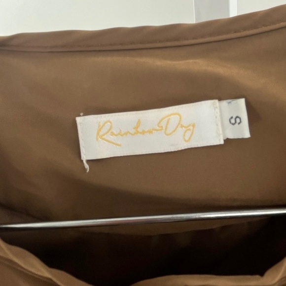 Rainbow Day Quilted Button Up Crewneck Jacket - Size S - Picture 5 of 7